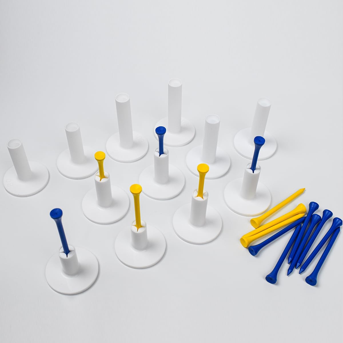 32Pcs Mixed Sizes Rubber Golf Tees for Mats Value Sets | Golf mat tees | Golf Accessories for Indoor & Outdoor Practice& Indoor Simulators | Durable & Stable Golf Tees Premium Gifts.