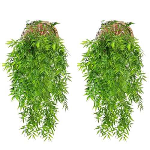 Pendente de samambaia artificial