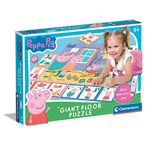 Clementoni 61508 Peppa Pig Riesiges Bodenpuzzle für Kinder, ab 3 Jahren Cover
