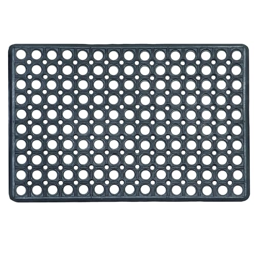 ASTRA Wetterfeste Fußmatte schwarz Gummimatte - rutschfeste Türmatte 40x60cm - Schmutzfangmatte sehr robust - außen Fussmatte - Türmatte Außenbereich ASTRA Wetterfeste Fußmatte schwarz Gummimatte - rutschfeste Türmatte 40x60cm - Schmutzfangmatte sehr robust - außen Fussmatte - Türmatte Außenbereich