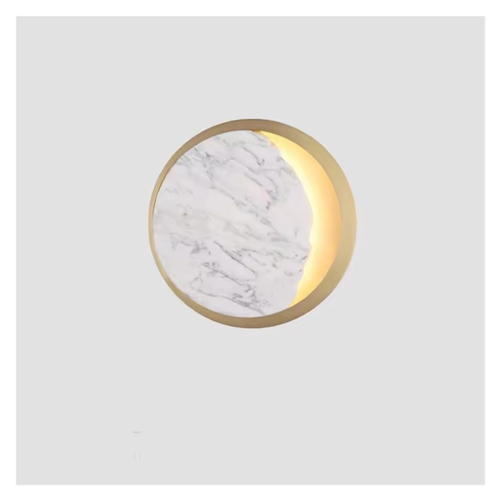 IvyLoutish Creative Moon Marble Wall Lamp Art Nordic Personality Living Room Background Wall Corridor Bedroom Bedside Decorative Wall Lamp,Modern