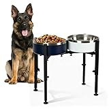 Base antidérapante : grâce aux pieds antidérapants, le support de gamelle surélevé pour chien tient en toute sécurité, protège le sol et réduit les déversements. Idéal pour l'intérieur et l'extérieur, que ce soit pour une gamelle surélevée ou pour l'eau