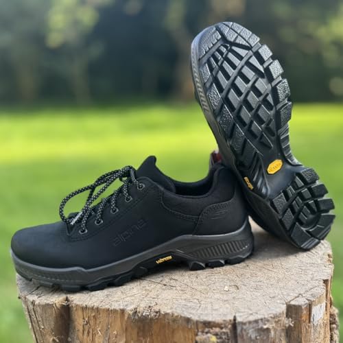 Alpina PRIMA Waterproof Hiking Boots | Shoes – Full Leather Ankle High Outdoor Shoes with Breathable Membrane, All Weather Grip, Comfortable for Men and Women, Made in Europe2