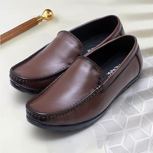 Image of ARAMISH Genuine Leather Loafers Shoes for Men