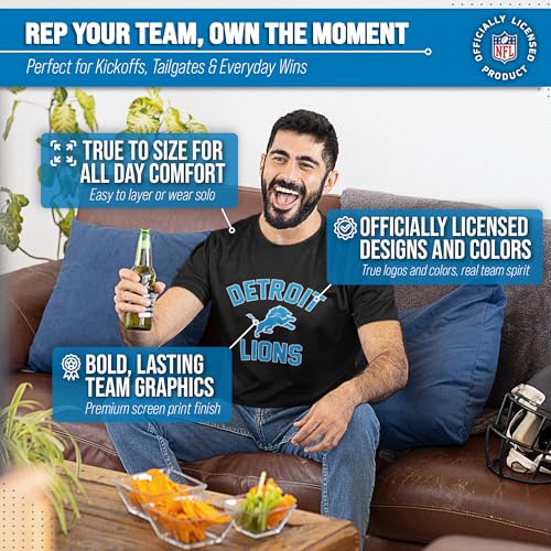 Image of NFL Gameday Cotton Blend T-Shirt for Men and Women - Licensed