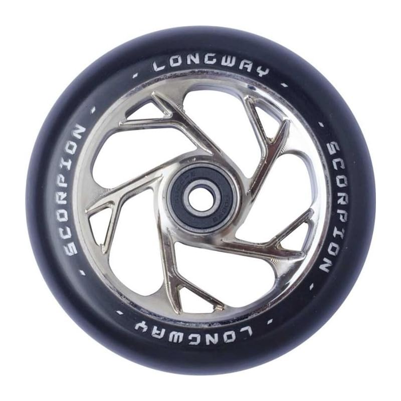 Roue Longway Scorpion 110mm trottinette freestyle avec noyau chrome haute résistance