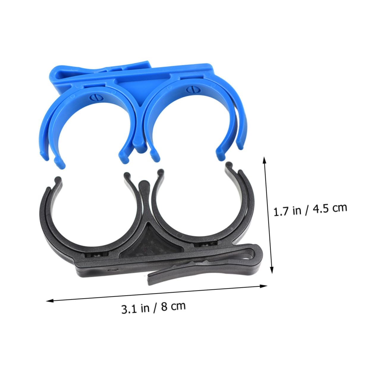 balacoo 2pcs Golf Ball Holders Rotatable Portable Golf Ball Clips for Golfing Lightweight Sturdy Plastic Material