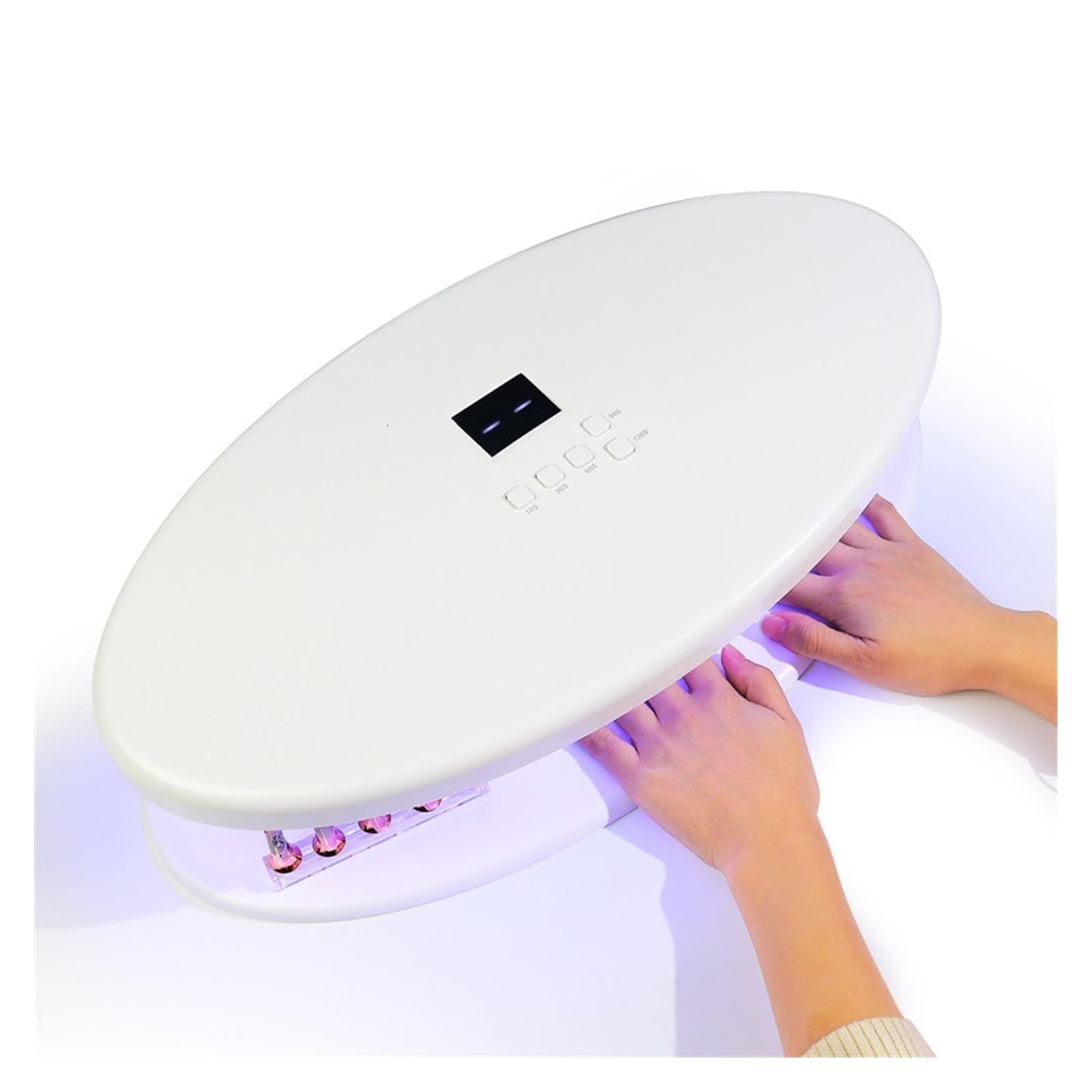 Lampa UV do paznokci, Lampa LED UV do paznokci 96 LED Suszarka do paznokci UV LED Lampa do paznokci o dużej mocy Maszyna Ekran LCD Inteligentny czujnik o dużej pojemności Pro Utwardza ​​wszystkie żele