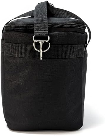 EXCEPTION THERMOS BAG, INSULATED FOOD CARRYING BAG, COLD HOT HOLDER BAG, LUNCH BAG (620 Black)