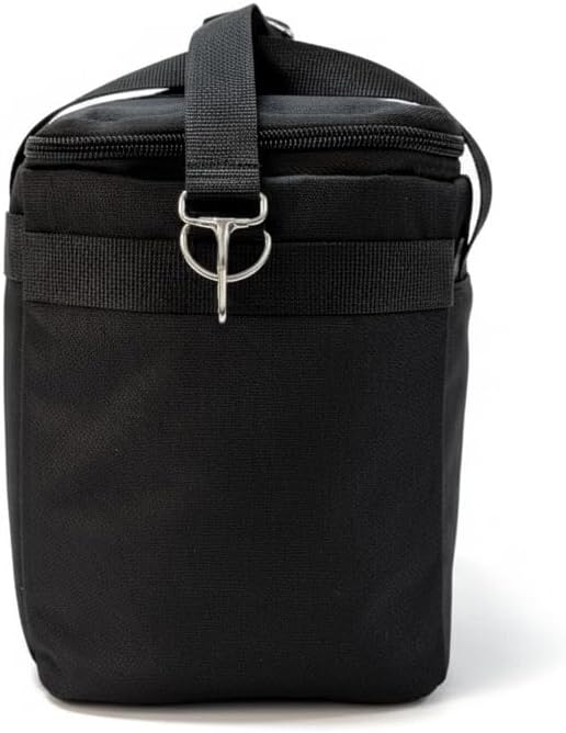 EXCEPTION THERMOS BAG, INSULATED FOOD CARRYING BAG, COLD HOT HOLDER BAG, LUNCH BAG (620 Black)