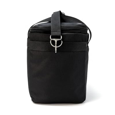 EXCEPTION THERMOS BAG, INSULATED FOOD CARRYING BAG, COLD HOT HOLDER BAG, LUNCH BAG (620 Black)