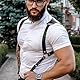 NSKRKOW Harness Men’s Leather Braces Men’s Gay Underwear Men’s Sexy Underwear for Men Sissy Lingerie Men Lingerie for Sex Men Fetish Harness