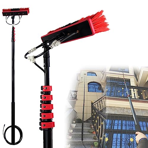Brosse télescopique à eau de 6 m pour laver les vitres hautes sans échelle en toute sécurité
