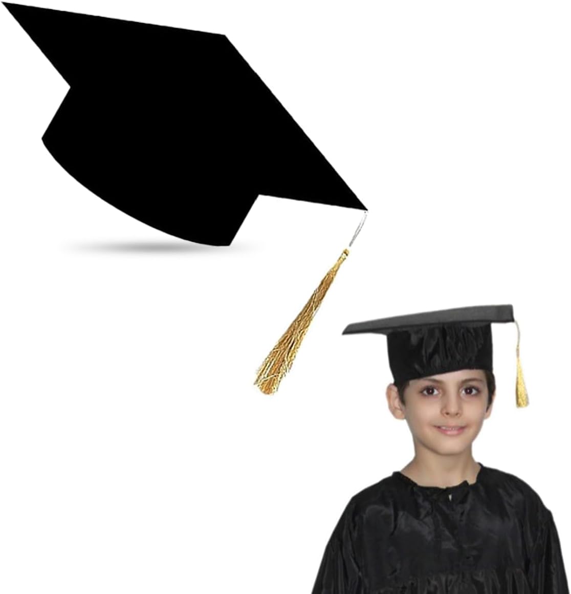 Kaku Fancy Dresses Graduation Hat For High School and College Degree Convocation FreeSize For Boys & Girls