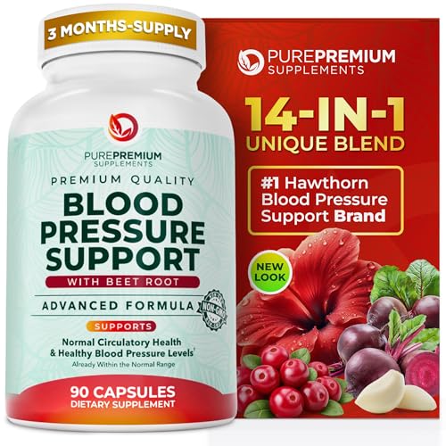 PurePremium Beet Root Capsules for Blood Pressure Support – 14-in-1