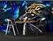 Fotomurales 3D Pantera Azul Brillante Mariposa Pintada A Mano Pintura Al Óleo...