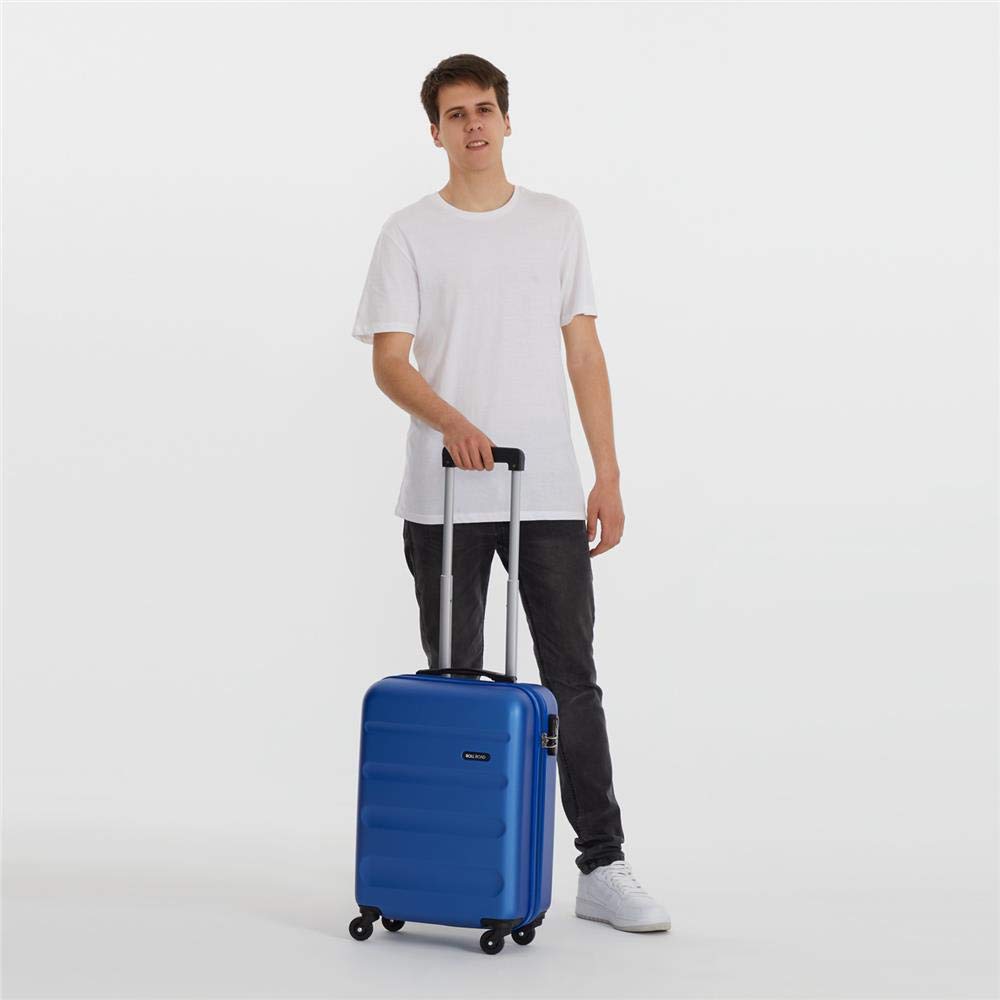 ROLL ROAD Trolley Rigido Cabina 55M, Flex Azzurro