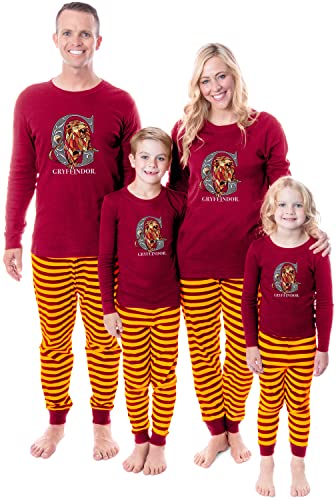 Harry Potter Animals Wizarding World Gryffindor Hufflepuff Ravenclaw Slytherin Character Sleep Tight Fit Family Pajama Set
