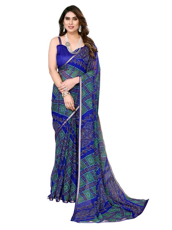 SIRILWomen's Chiffon Saree With blouse