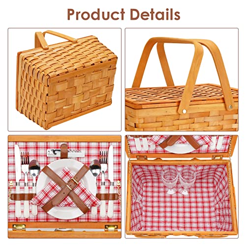 Panier à Argenterie Avec Poignée, Organiseur D'argenterie En Osier Tissé, Porte-ustensiles Pour Comptoir De Cuisine, Organisateur De Couverts Pour Cuillères, Tasses, Assiettes, Serviettes, Fourchettes