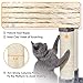 Topeakmart 40In Cat Condo for Medium Cats, Cat House with Sisal-Covered Scratching Posts & Soft Platform, Dark Gray