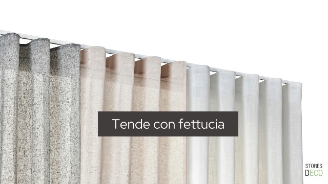 Tende Moderne Con Anelli - 2 Pezzi 140x260 Cm, Effetto Lino, Bianche Trasparenti - Foto 9