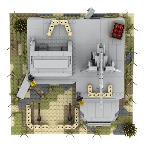 Image of WW2 Military Battle Fort Building Block Set(928PCS). Suitable for Secondary Creation.Build Different Combat Buildings.