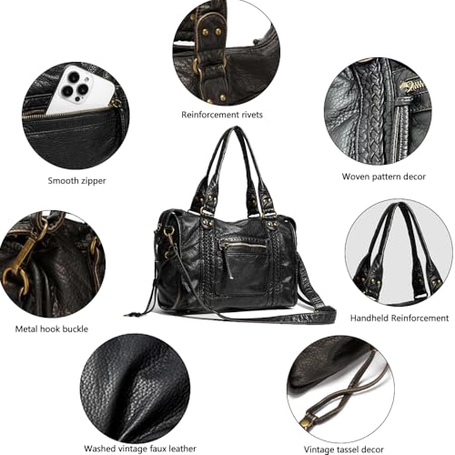 Bolso Tote para Mujer 12L Piel Suave con Correas Removibles miniatura 5