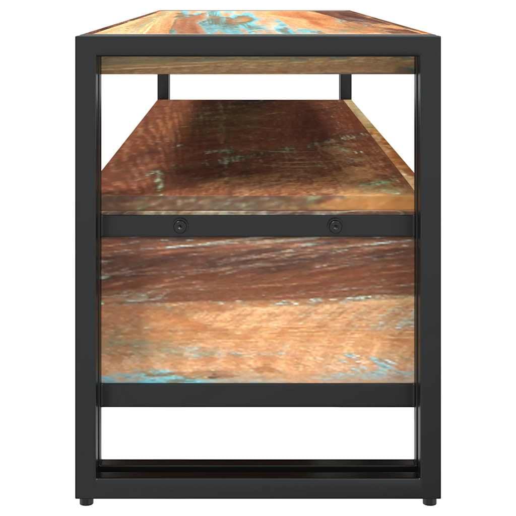 vidaXL Mobile Porta TV Armadietto Stile Rustico in Legno Massello Anticato
