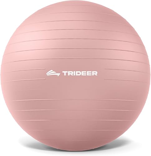 Trideer Pelota de ejercicio, pelota de yoga, asiento de oficina y silla de bola de equilibrio, pelota de estabilidad para pilates, terapia física,