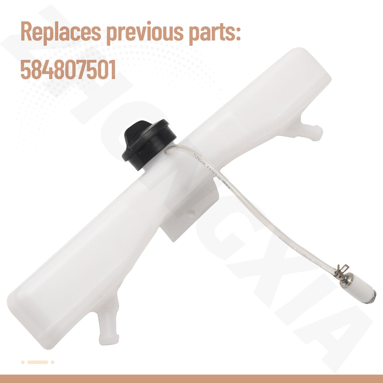 585318201 - Depósito de combustible para cortacésped Husqvarna MZ 48 MZ 52 MZ 54 MZ 61 M-ZT52 M-ZT61 M-ZT61 P-ZT48, sustituye a 584807501