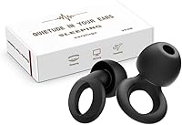 Vista 5 de Tapones para los oídos para dormir, tapones para los oídos de 35 dB para dormir con cancelación de ruido, tapones de silicona reutilizables