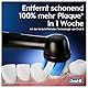 Oral-B iO Series 3 Elektrische Zahnbürste, Electric Toothbrush, Doppelpack, 2 Aufsteckbürsten, 3 Putzmodi für Zahnpflege, Reiseetui, TESTSIEGER Stiftung Warentest (12, 2024), Matt Black, Blush Pink