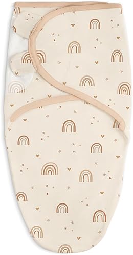 Miniatura 17 de SANDJEST Manta para bebé, 0-3 meses, saco de dormir de algodón con brazos, mantas para recién nacido Rainbow - Checker - Patrón (Pack 3),Arco