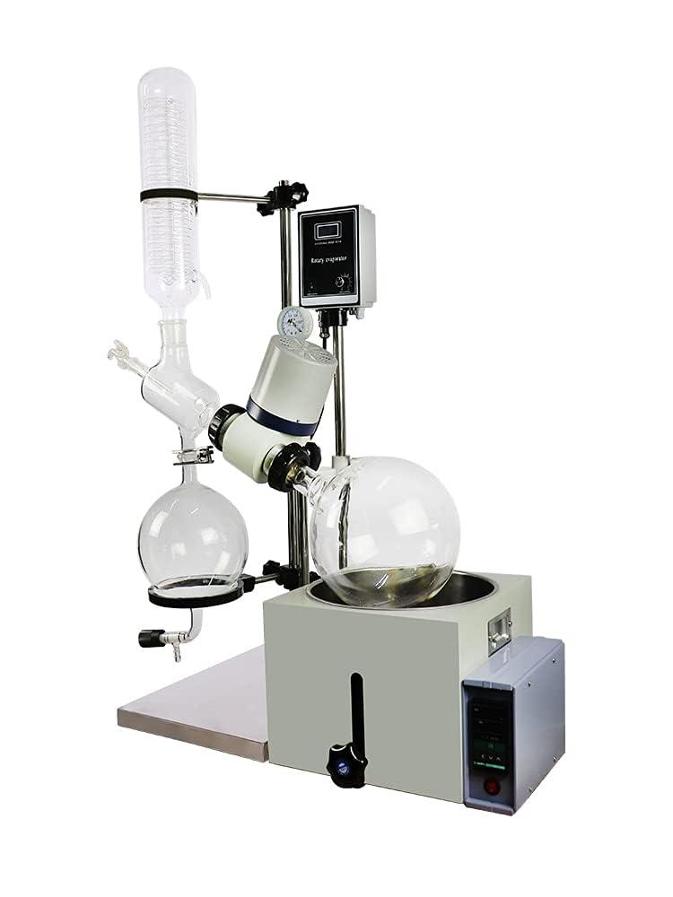 Wyparka obrotowa, 1 l, automatyczne podnoszenie, laboratoryjny, zestaw do destylacji do usuwania rozpuszczalników, sprzęt chemiczny do badań i zastosowań przemysłowych