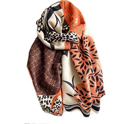 Foulard épais imprimé et écharpe cachemire couverture chaude wrap carré