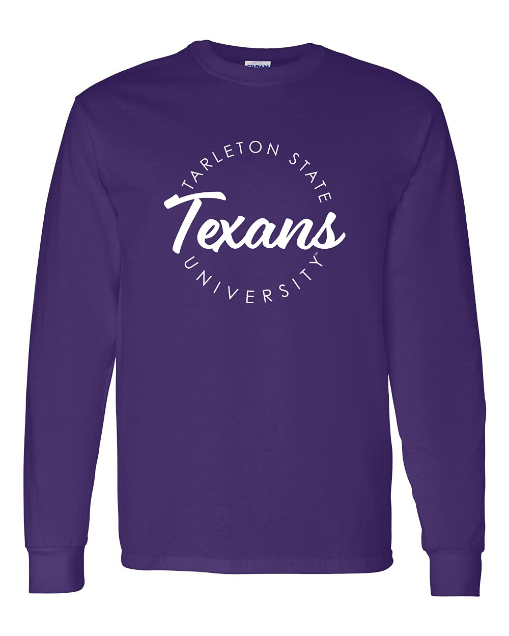 CreateMyTee | Tarleton State University Circular 1 Color Long Sleeve T-Shirt |