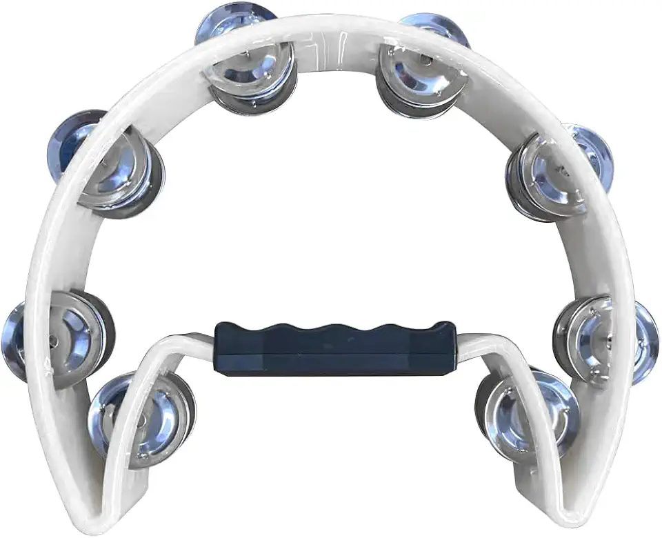 Pandeirola Pandeiro Meia Lua Cajon Percussão (BRANCO)