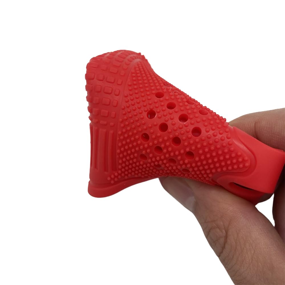 Funda de Empuñadura Ventilada de Goma para Glock 17, 19, 19x, 20, 21, 22, 23, 25, 31, 32, 34, 35, 37, 38, 41, 43x, 44, 45, 48 / AR-15 / Pistolas AK – Accesorio de Goma - 2