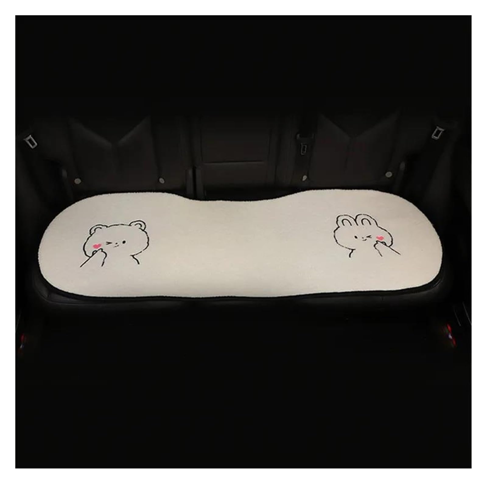 Housses de siège de voiture en peluche ours mignon pour réchauffer vos trajets en famille