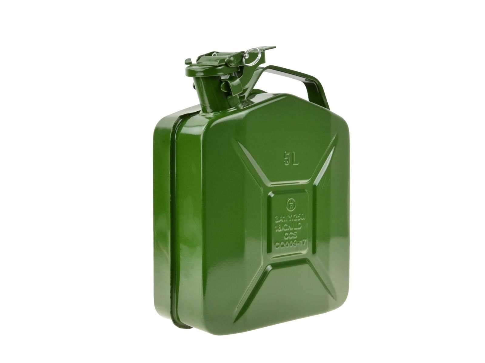 Jerrican essence en métal avec bouchon hermétique 5 L