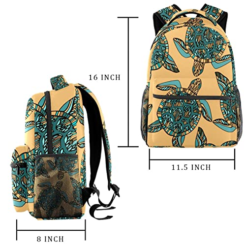 Sac à dos de voyage tortue polygonale contre le mal de dos