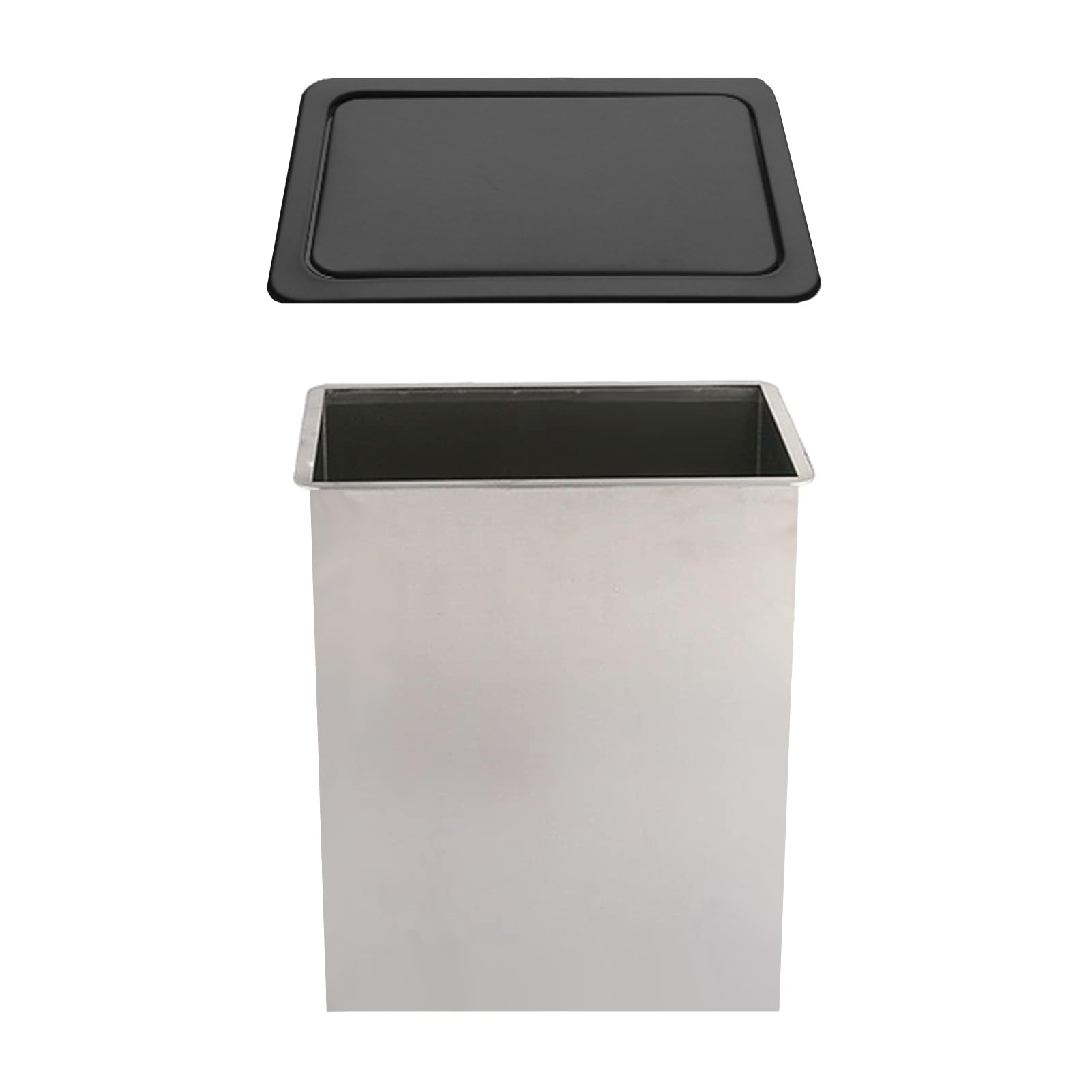 Este Cubo de Basura Cuadrado empotrable con Tapa, contenedor Oculto para encimera de Cocina, Papelera Que Ahorra Espacio para el hogar, Bar, Restaurante, diseño Elegante para Espacios de tra