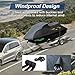 QUNSUNUS Jet Ski Cover for Sea Doo Spark 3up/Trixx 3up 2014-2025, Waterproof Covers with Zipper, All Weather Seadoo Cover with Elastic Edge for Wind, Sun, UV and Dust Protection