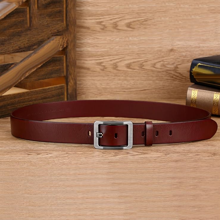 JSEIAJB Men's Leather Belt With Leather Needle Buckle Business And Leisure Belt3