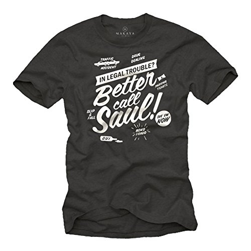 Breaking Bad T-Shirt Call Saul grau Größe L