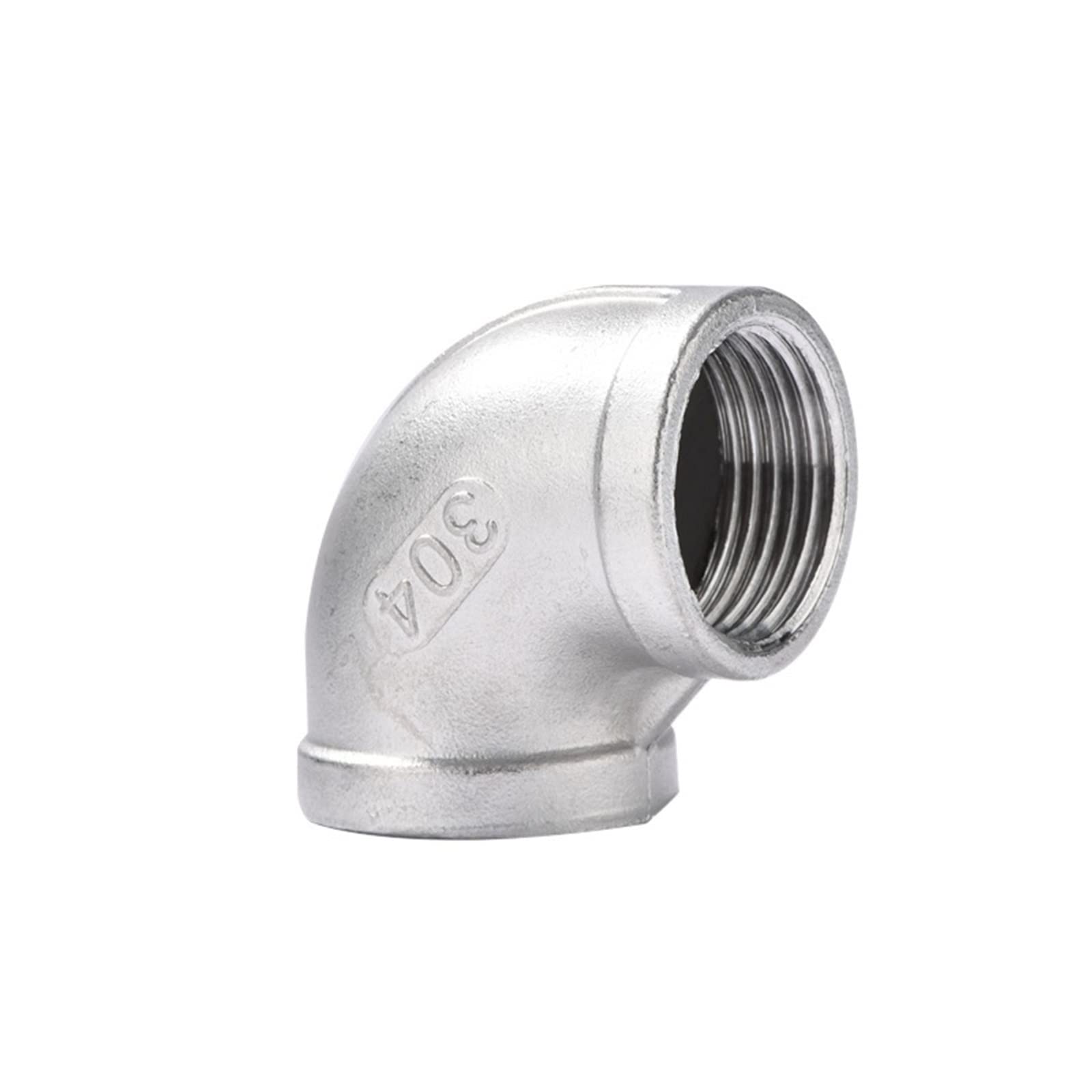 Raccord de tuyau en acier inoxydable 304 durable, coude 90 femelle 1/8 BSP haute performance