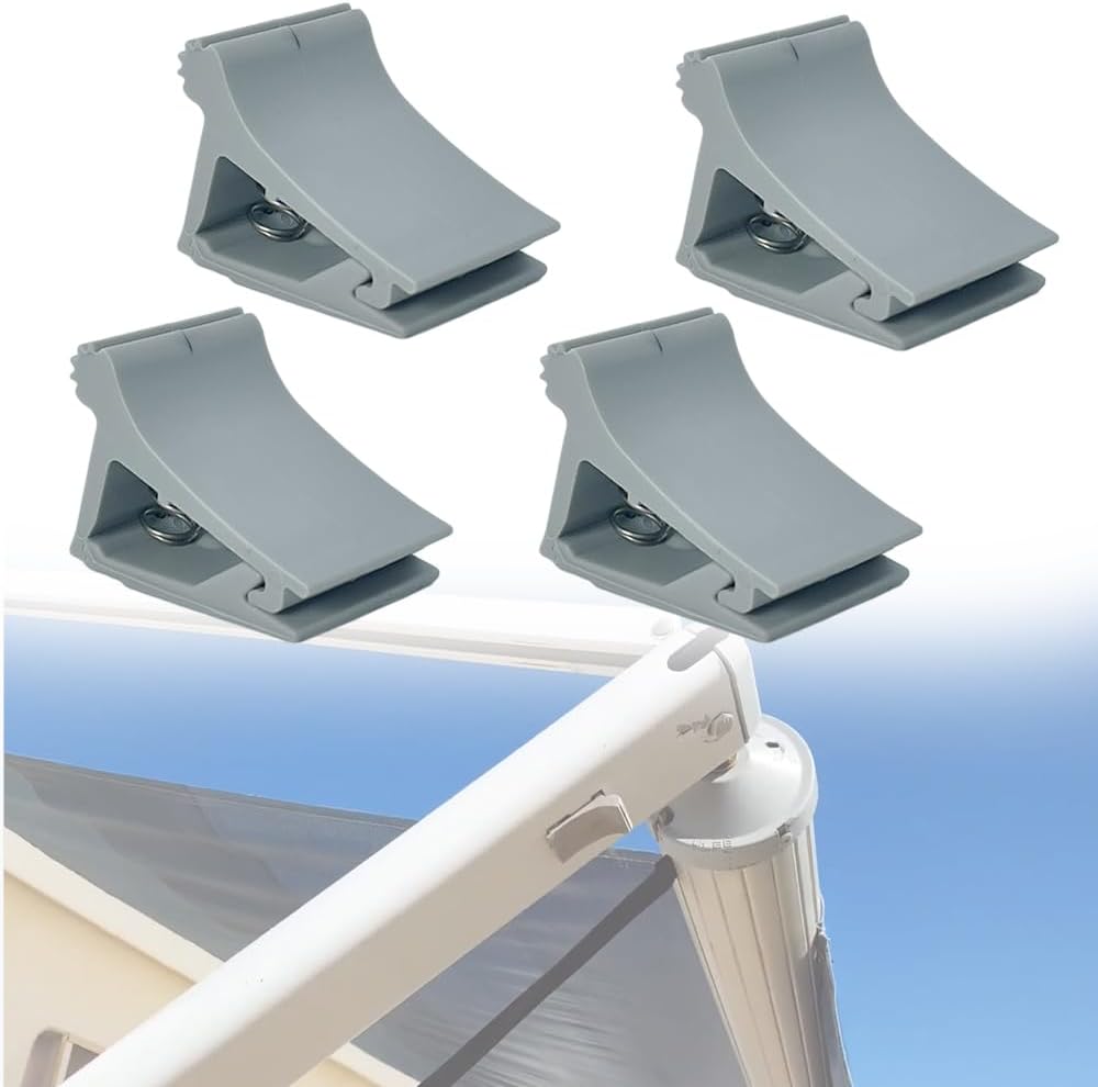 SHINETEC RV Awning Arm Slider Catch Kits Compatible with Dometic A&E 8500 9000, 4 Pack