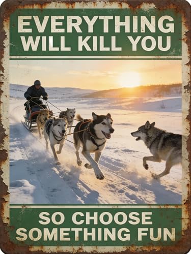 EVERYTHING WILL KILL YOU SO CHOOSE SOMETHING FUN Dog Sledding