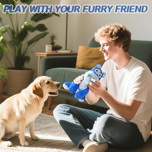AEITPET Hundespielzeug Quietschend Kuscheltier für Kleine und Mittelgroße Hunde - Langlebiges Plüschspielzeug Süßes Hunde Kuscheltier Interaktives Hund Spielzeug mit Quietscher und Knisterpapier
